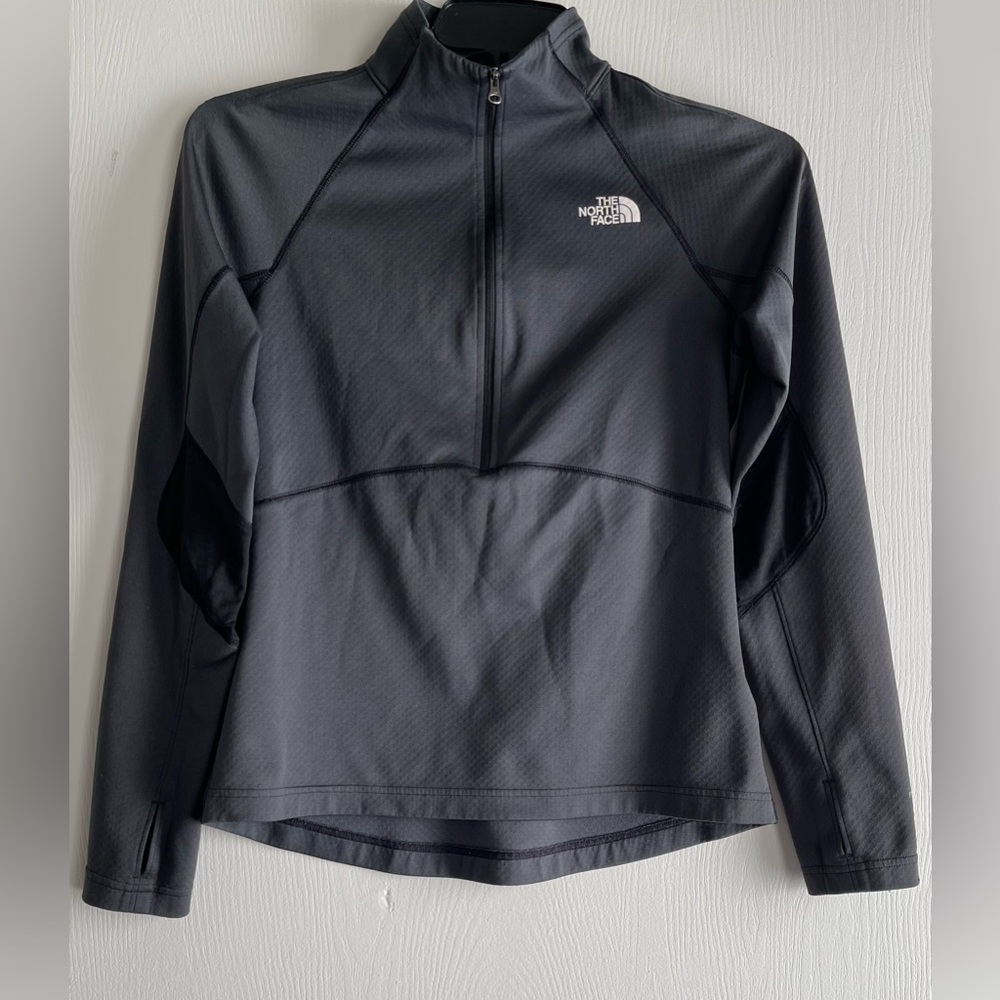 Women’s North Face Long Sleeve 1/2 Zip Pullover Top Black